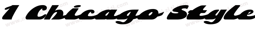1 Chicago Style DNA Regular字体转换